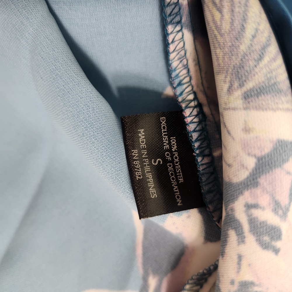 Natori Women's Top Shirt Size S Floral Button Up Long Sleeve Tea Color NWT 01 - Picture 14 of 16